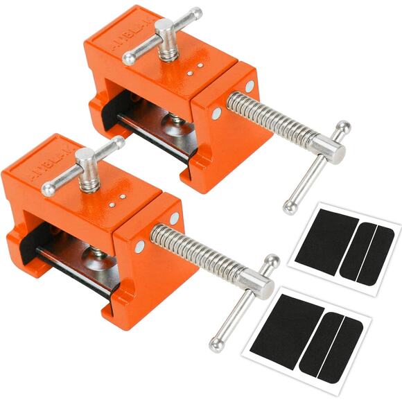 Cabinet Clamps Installation w/Two Side Screws and Alignment Plate 2 Pk (Orange) - Picture 1 of 9
